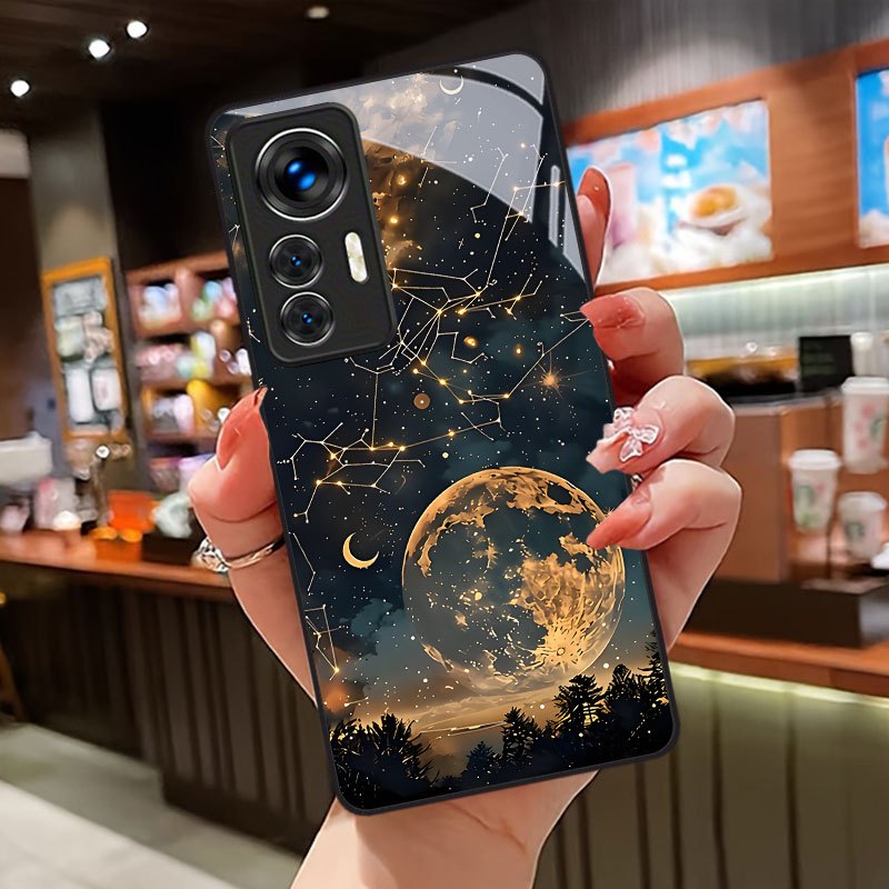 Xiaomi Redmi Note 13 - Ciemnoniebieskie etui na telefon z motywem