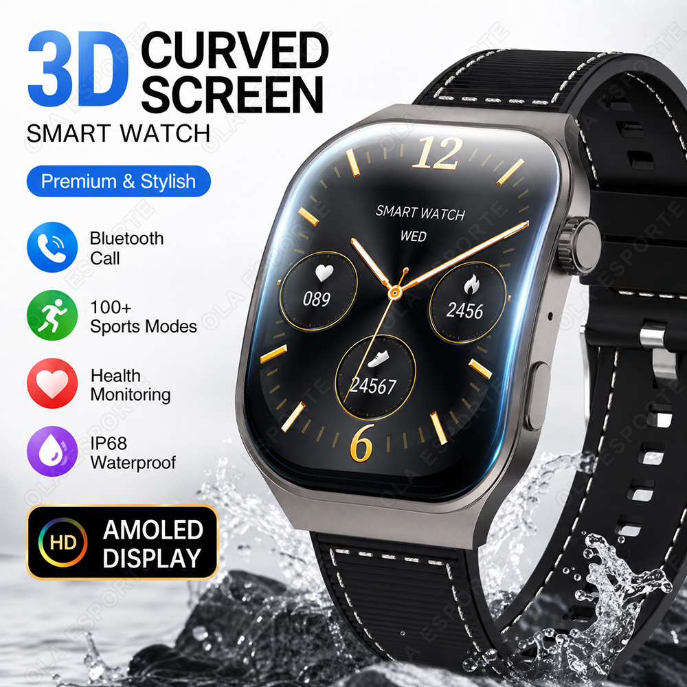 Smartwatch X12 - Nowy Smartwatch Damski z Zakrzywionym Ekranem