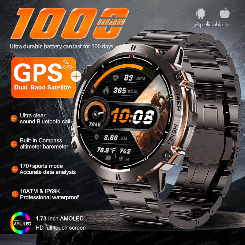 Rugged Sport Strap - NOWY ZEGAREK INTELIGENTNY TANK X3 Military