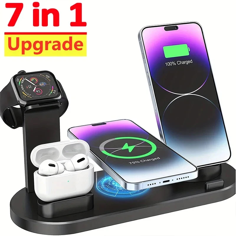 Smartwatch X12 - 7 w 1 bezprzewodowa podstawka pod