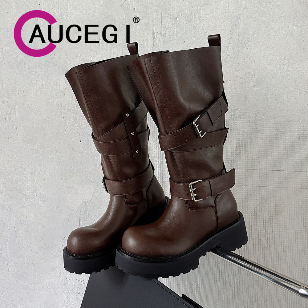Aucegi Damskie Kozaki do Kolan – Leather Classic Strap recenzja i cena