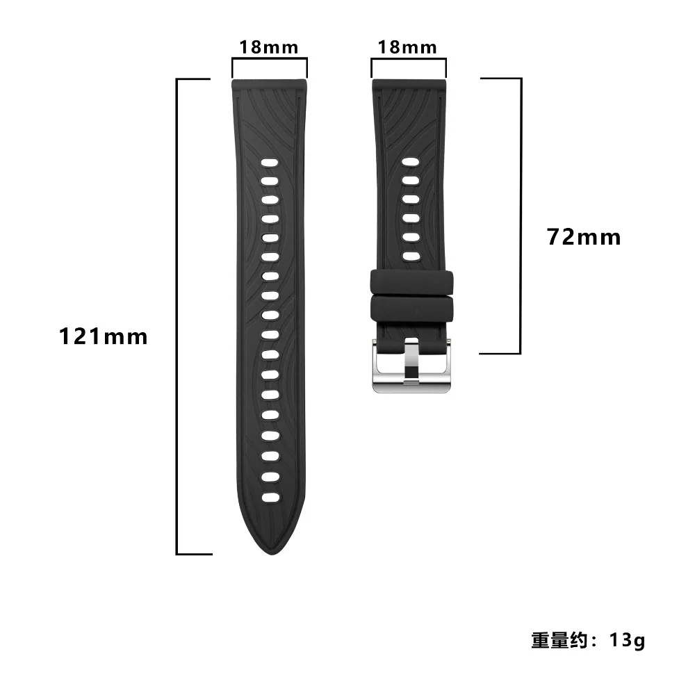 18-milimetrowy silikonowy pase – Titan Smartwatch Accessories recenzja i cena