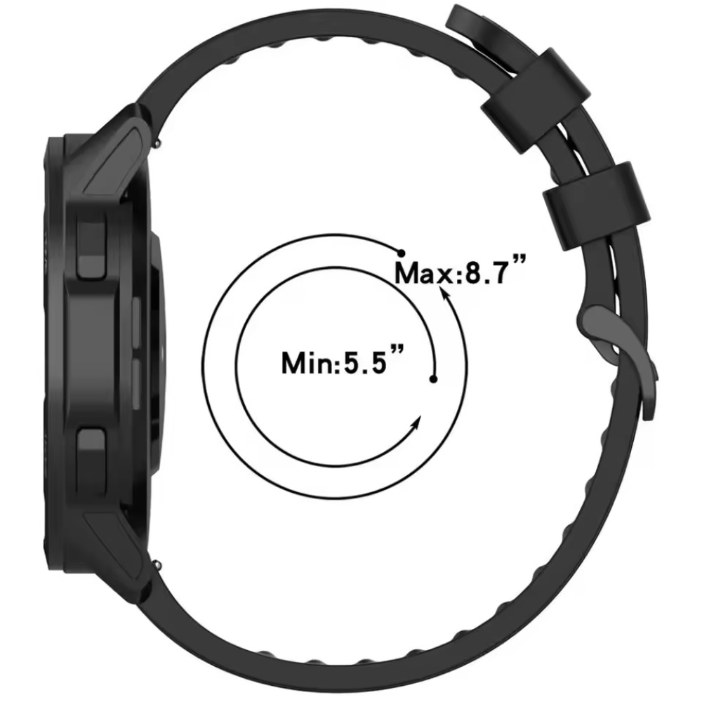 Pasek silikonowy 20mm 22mm do  – Smartwatch X2 recenzja i cena