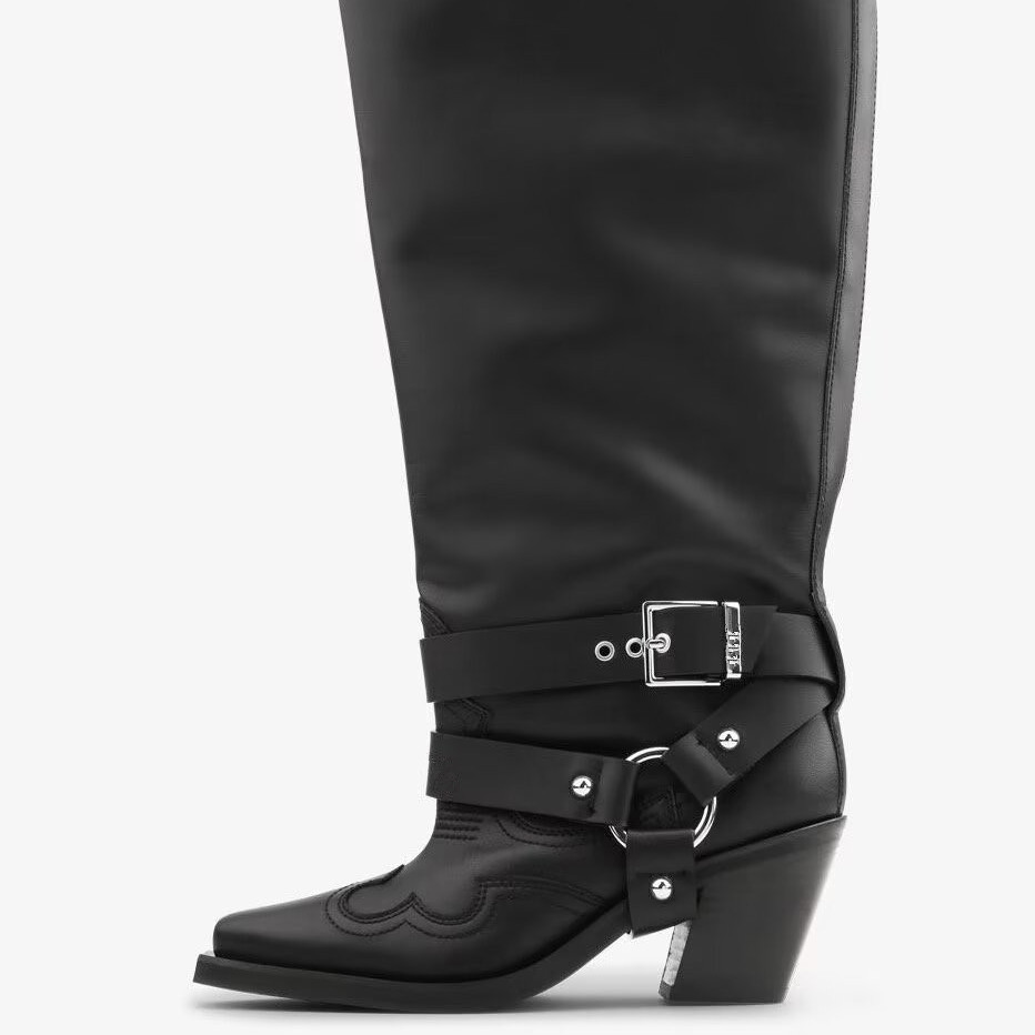 Damskie czarne skórzane kowboj – Leather Classic Strap recenzja i cena
