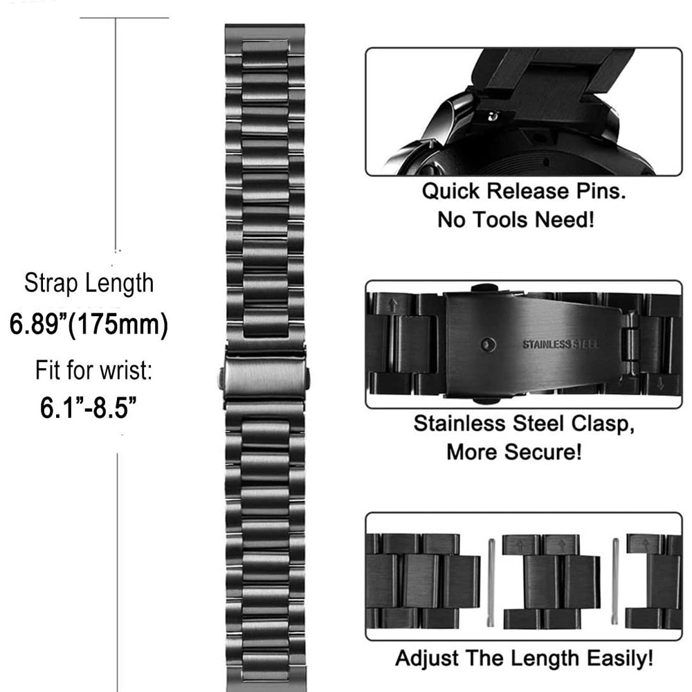 Pasek stalowy do zegarka Huawe – Titan Smartwatch Accessories recenzja i cena