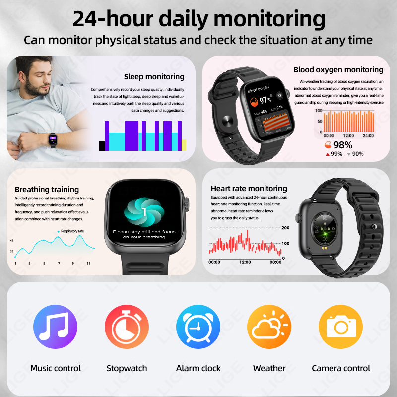 Smartwatch LIGE Męski 1.83” Ek – Smartwatch Custom recenzja i cena